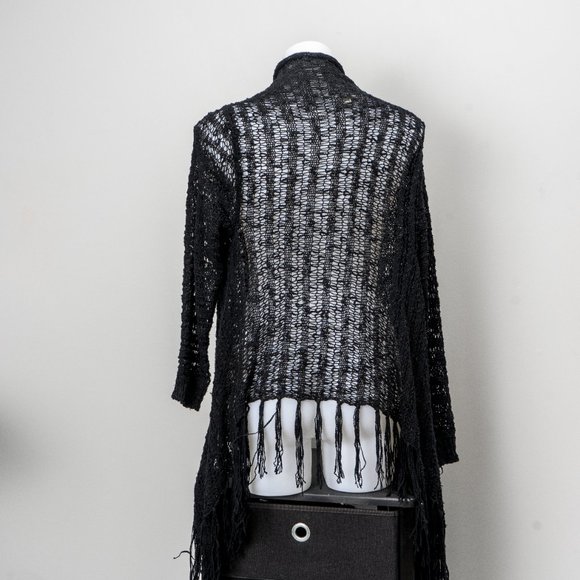 Crochet fringe asymmetrical sweater - M/L - Picture 4 of 7